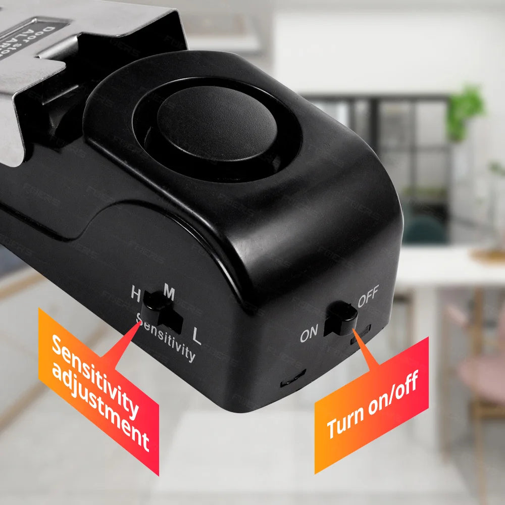 Door Stop Alarm — 120dB Wedge for Hotels & Rentals