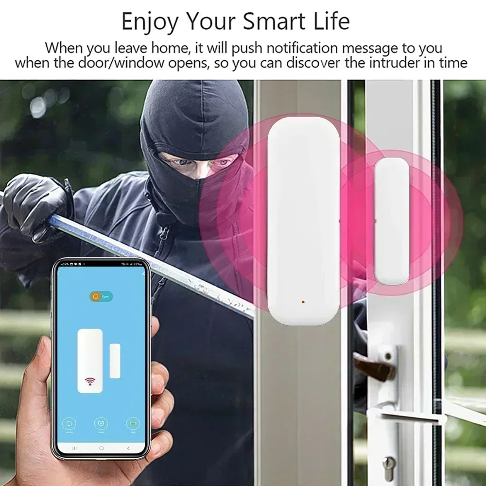 Smart Door & Window Sensor — WiFi Alerts to Your Phone