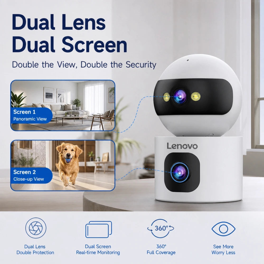 Indoor Security Camera — Auto-Tracking & Night Vision