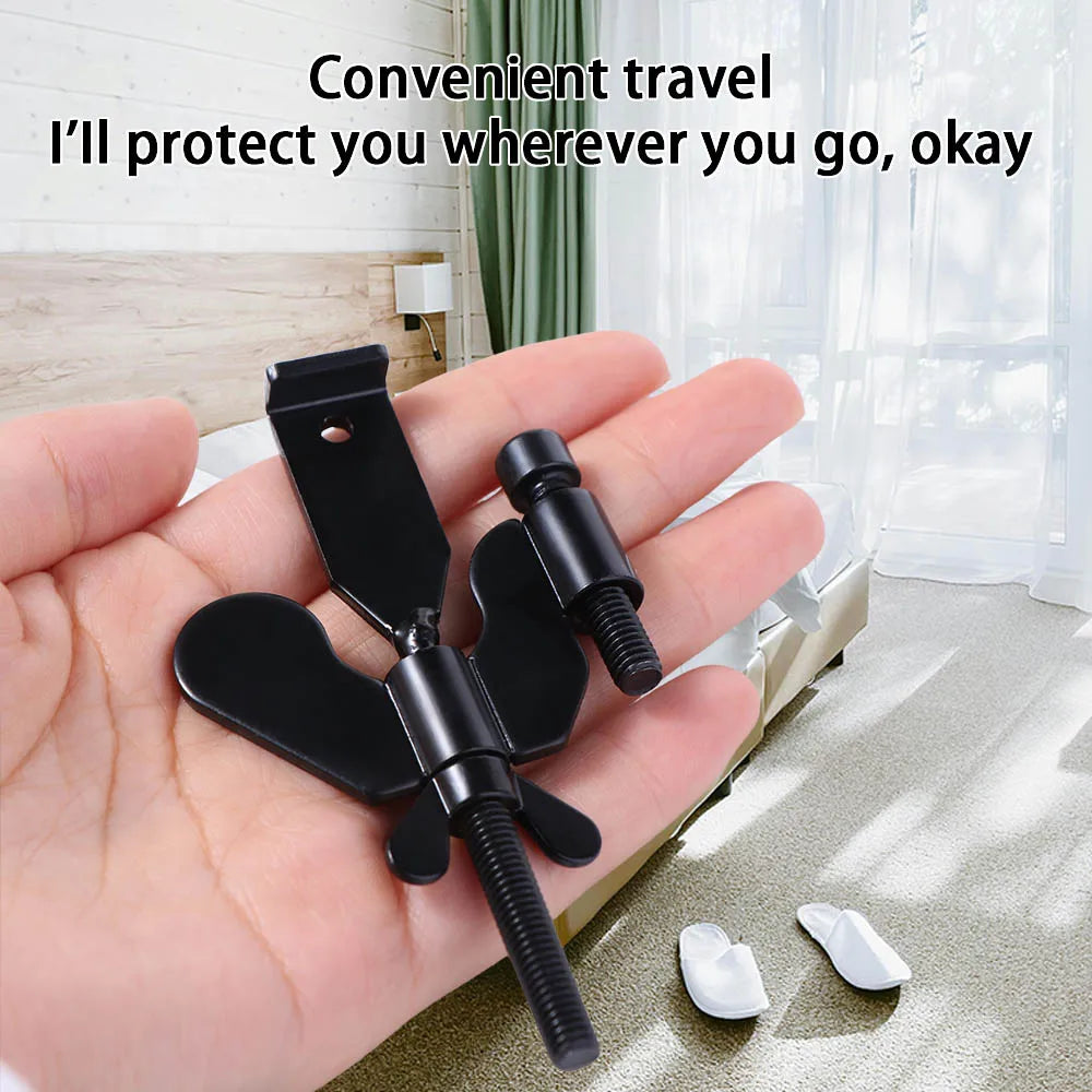 Portable Door Lock — Privacy Buckle for Travel & Home