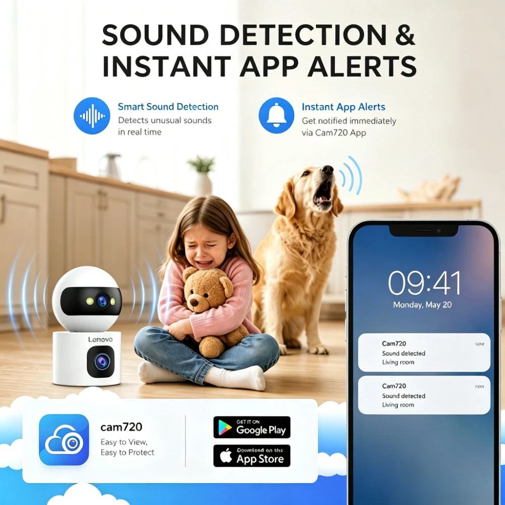 Indoor Security Camera — Auto-Tracking & Night Vision