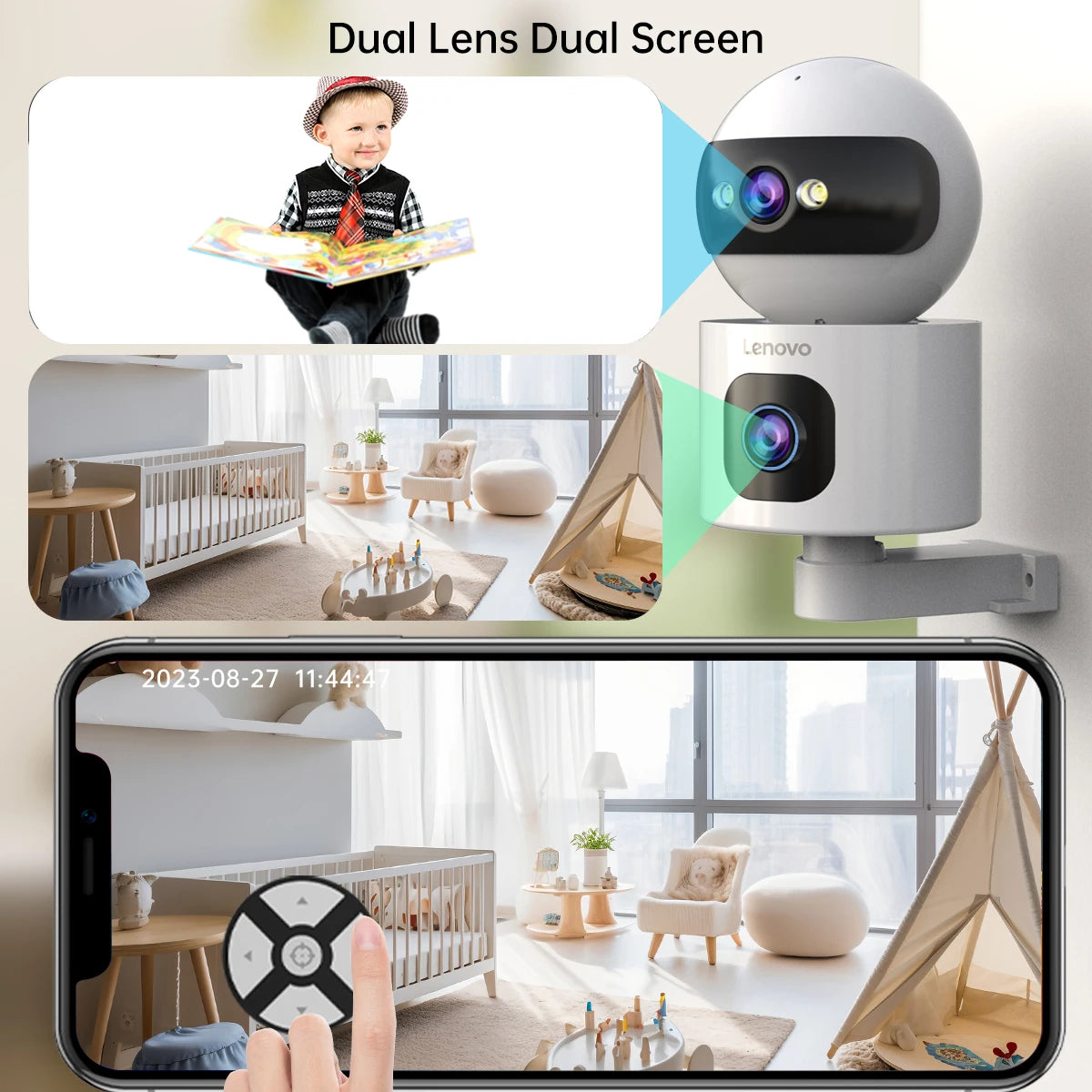 Indoor Security Camera — Auto-Tracking & Night Vision